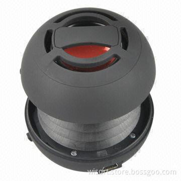 Capsule Mini Portable Speaker for MP3 Players, Mobile Phones, Notebooks, 60 x 60 x 44mm Size